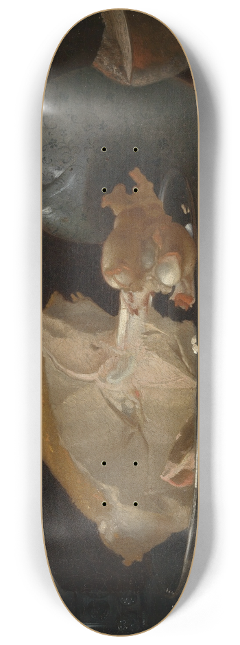 Justus Juncker - Frhstcksstillleben mit Kalbsbraten und Wurst 8.25 inch art skate deck