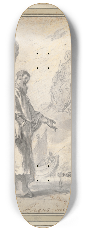 Justus van Egmont - St. Augustine 8.25 inch art skate deck