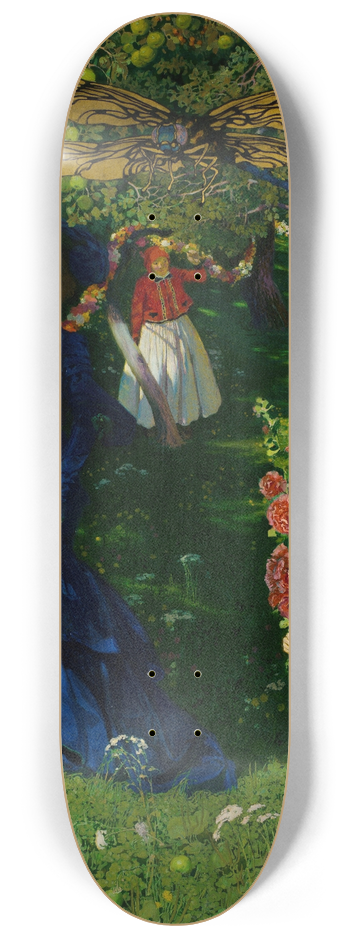 Jzef Mehoffer - Strange garden 8.25 inch art skate deck