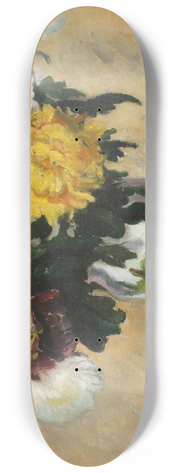 Jzef Pankiewicz - Chrysanthemums 8.25 inch art skate deck