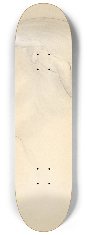 Kahlil Gibran - Profile and SuperimposedFigure 8.25 inch art skate deck