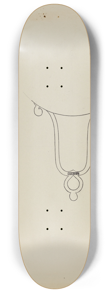 Kalamian Walton - Silver Strainer 8.25 inch art skate deck
