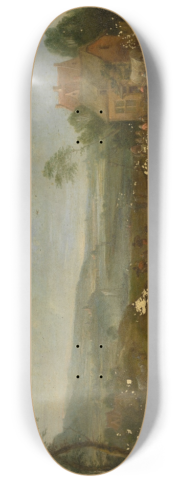 Karel Breydel - Landscape with Figures 8.25 inch art skate deck