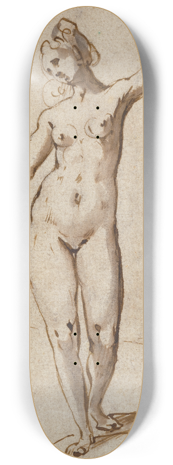 Karel Van Mander - Female Nude 8.25 inch art skate deck