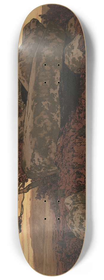 Karl Biese - Hnengrab in der Heide 8.25 inch art skate deck