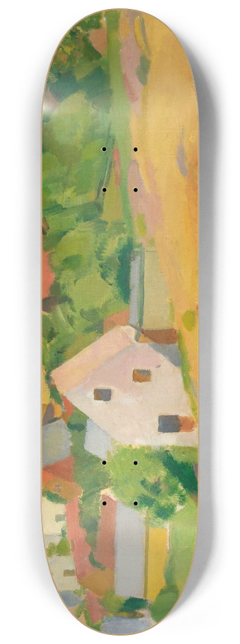 Karl Isakson - View over Gudhjem 8.25 inch art skate deck