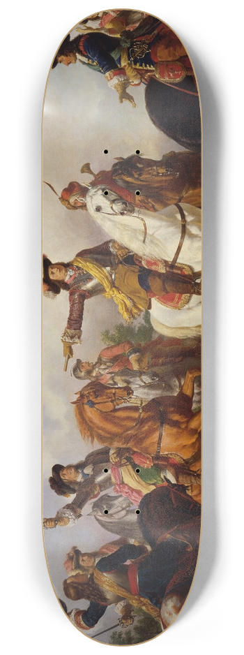 Karl von Blaas - Die Schlacht bei St. Gotthard 1664 8.25 inch art skate deck