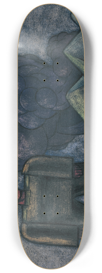 Karl Wiener - Geschndete Landschaft 8.25 inch art skate deck
