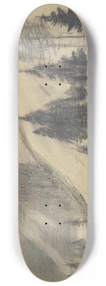 Karl Wiener - Obersteirische Winterlandschaft 8.25 inch art skate deck