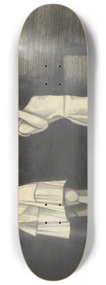 Karl Wiener - Ohne Titel (Zwei Mdchen) 8.25 inch art skate deck