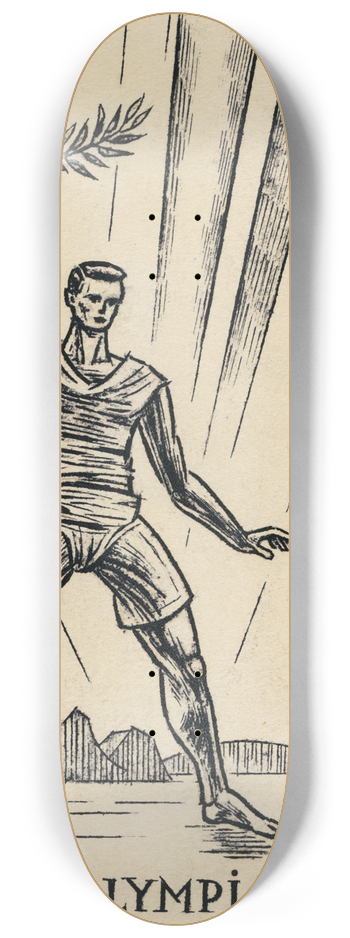 Karl Wiener - Olympiade (Entwurf) 8.25 inch art skate deck