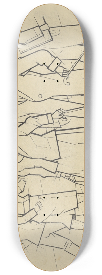 Karl Wiener - Passanten 8.25 inch art skate deck