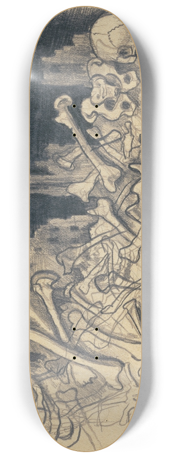 Karl Wiener - Sammelt Knochen! 8.25 inch art skate deck