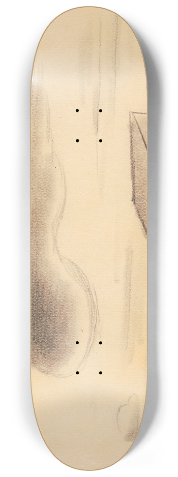 Karl Wiener - Wolken 8.25 inch art skate deck
