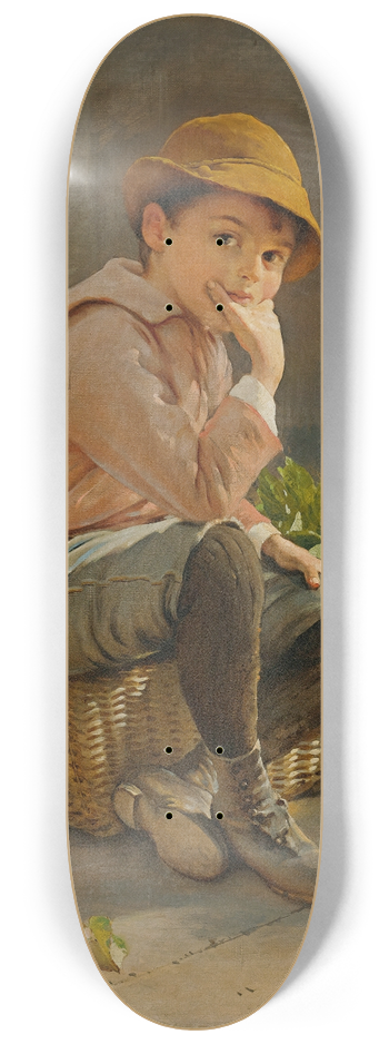 Karl Witkowski - Guarding The Flower Basket 8.25 inch art skate deck