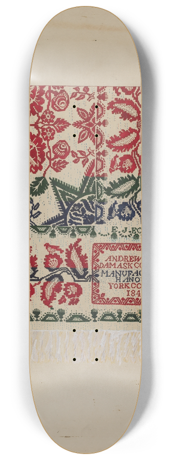 Katherine Hastings - Damask Coverlet 8.25 inch art skate deck