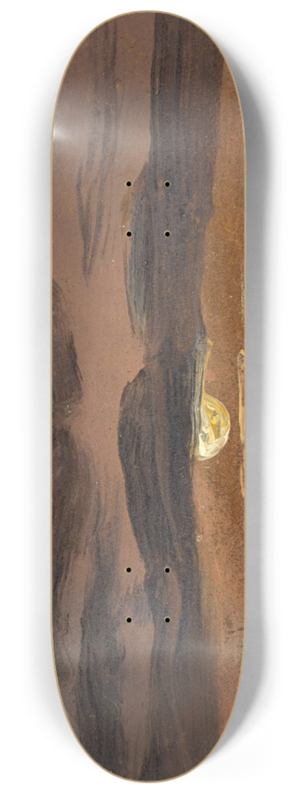 Johan Christian Dahl - The Elbe by Moonlight 8.25 inch art skate deck