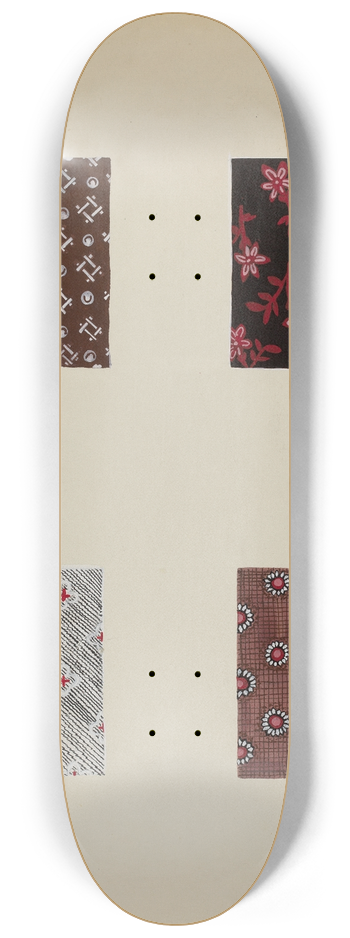 Katherine Hastings - Materials from Quilt 8.25 inch art skate deck