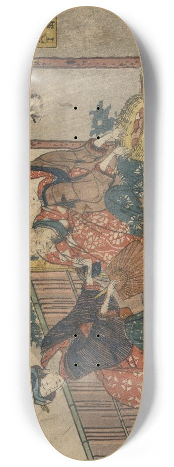 Katsushika Hokusai - Kuwana 8.25 inch art skate deck