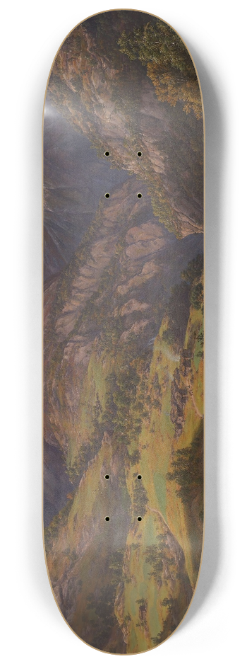 Johan Christian Dahl - View from Stalheim 8.25 inch art skate deck