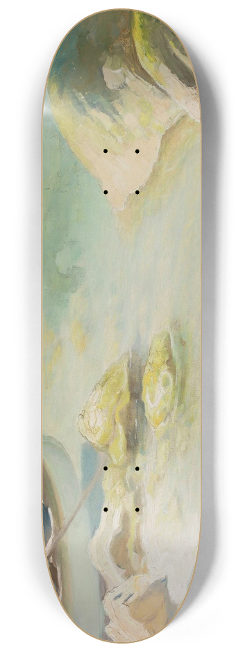 Kazimierz Stabrowski - Boat at rocky coast 8.25 inch art skate deck