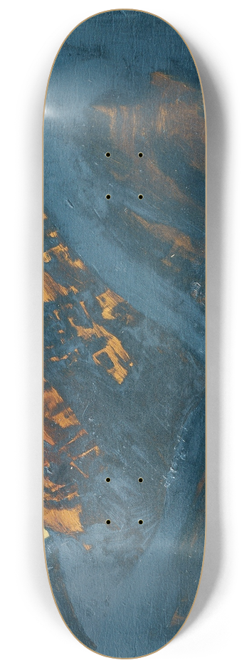 Klemens Brosch - Zell am See bei Nacht 8.25 inch art skate deck