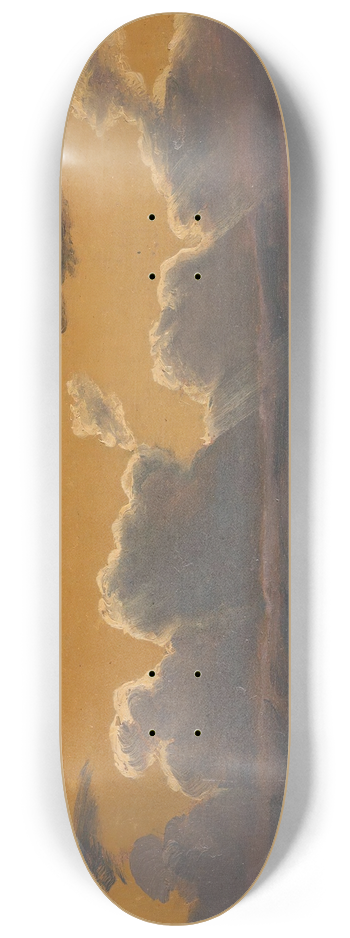Knud Baade - Cloud Study over Landscape 8.25 inch art skate deck