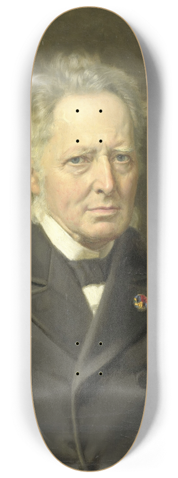 Johan Heinrich Neuman - Portrait of Jan Heemskerk Azn (1818-1897) 8.25 inch art skate deck