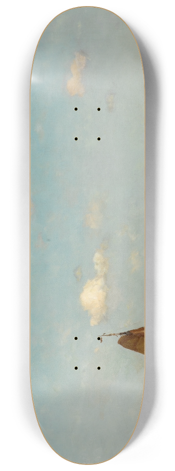 Johan Hendrik Weissenbruch - Beach scene 8.25 inch art skate deck