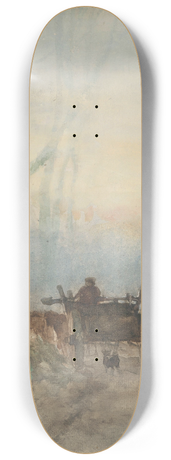 Johan Hendrik Weissenbruch - Boerenkar op bosweg 8.25 inch art skate deck