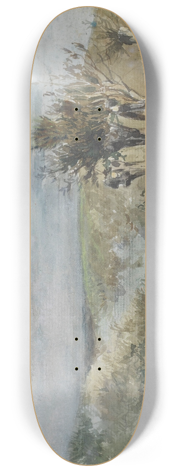 Johan Hendrik Weissenbruch - Landschap met knotwilgen langs een sloot 8.25 inch art skate deck