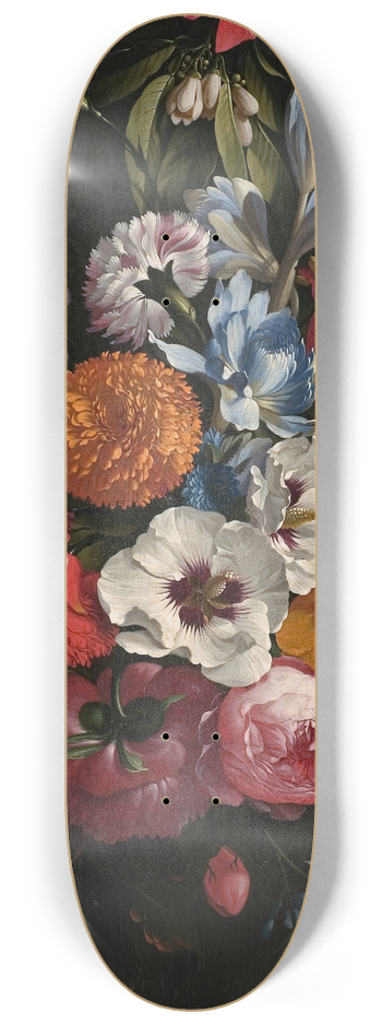Johan Johnsen - Still Life with a Bouquet of Flowers 8.25 inch art skate deck