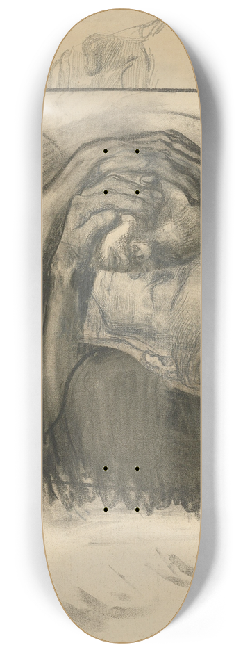 Kthe Kollwitz - Abschied 8.25 inch art skate deck