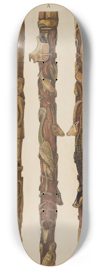 Kurt Melzer - Walking Sticks 8.25 inch art skate deck