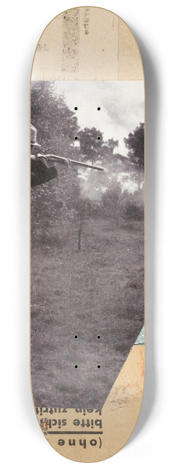 Kurt Schwitters - Mit Jgerin, Merzzeichnung 8.25 inch art skate deck