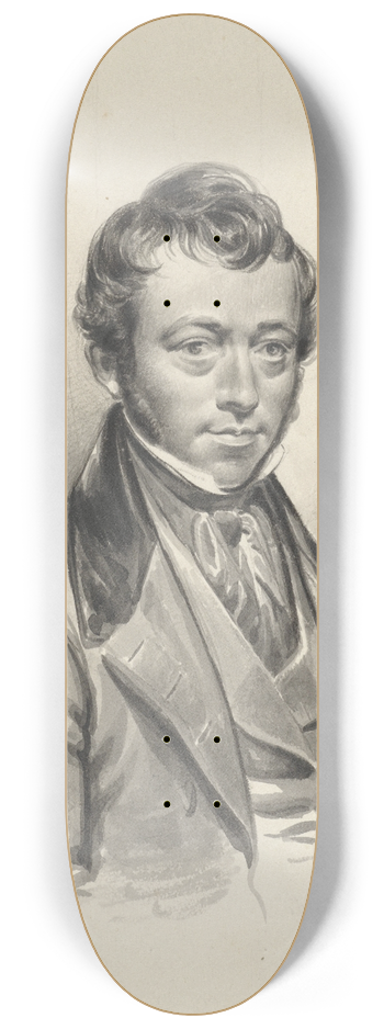 Lambertus Johannes Hansen - Zelfportret van Lambertus Johannes Hansen 8.25 inch art skate deck