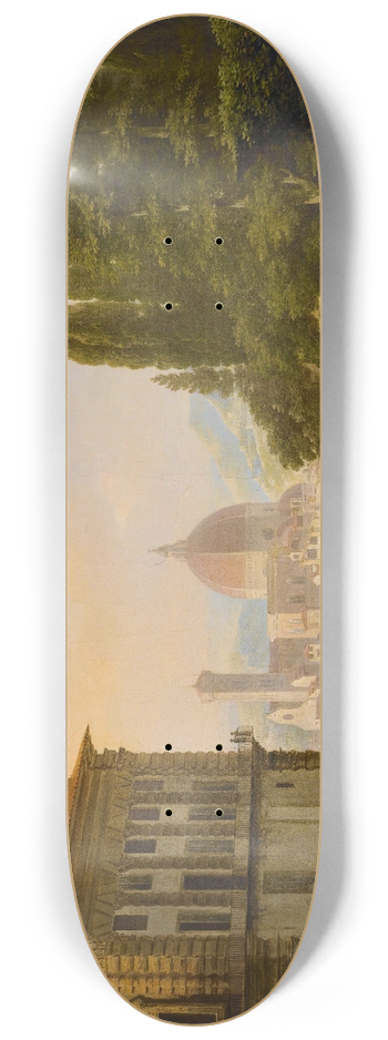 Lancelot-Thodore Turpin de Criss - Florence From The Boboli Gardens 8.25 inch art skate deck
