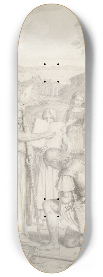 Johan Ludvig Lund - De frste danskes kristne db 8.25 inch art skate deck