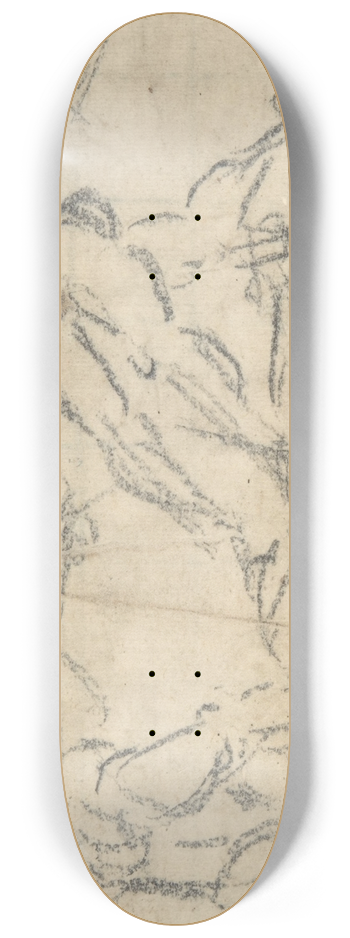 Lattanzio Gambara - A Battle Scene 8.25 inch art skate deck
