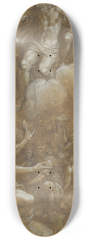 Lattanzio Gambara - Saint Roch Interceding on Behalf of Plague Victims 8.25 inch art skate deck