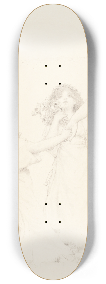 Lawrence Alma-Tadema - A Dance in Spring 8.25 inch art skate deck