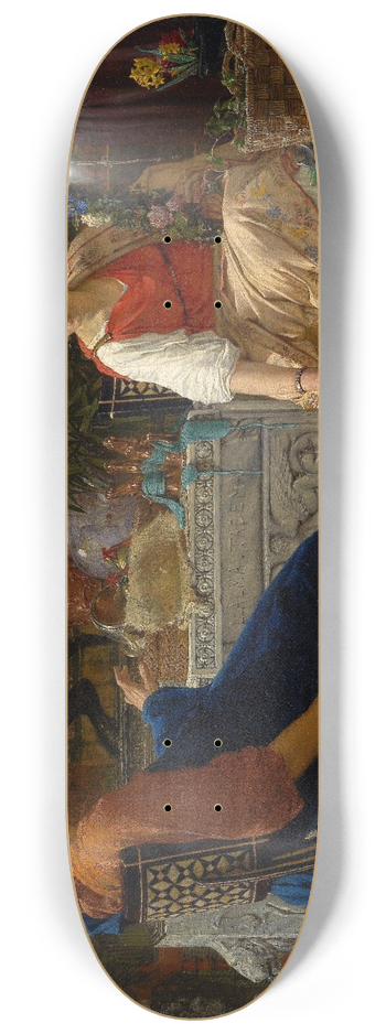 Lawrence Alma-Tadema - Preparations For The Festivities (The Floral Wreath) 8.25 inch art skate deck
