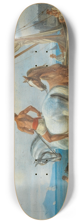 Johann Adam Klein - Naples, The Horses Bath 8.25 inch art skate deck
