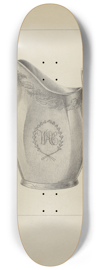 Leo Drozdoff - Silver Creamer 8.25 inch art skate deck