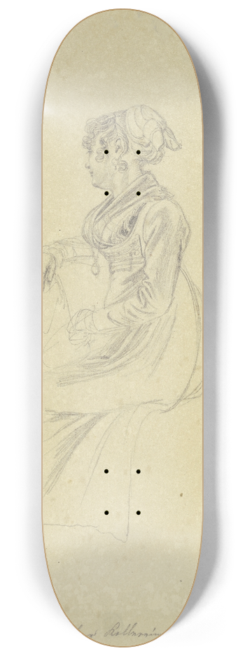 Johann Adam Klein - Waitress in Munich 8.25 inch art skate deck