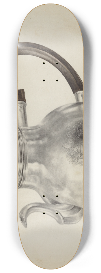 Leo Drozdoff - Silver Teapot 8.25 inch art skate deck