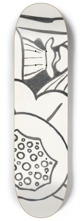 Leo Gestel - Bloemen 8.25 inch art skate deck