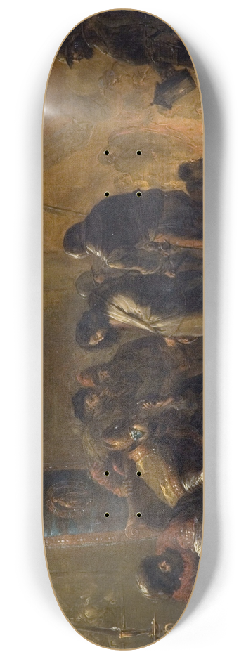 Leonaert Bramer - Christ Before Caiaphas 8.25 inch art skate deck