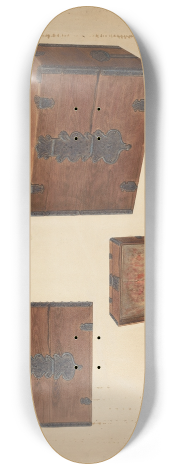 Leonard Battee - Wine Chest 8.25 inch art skate deck