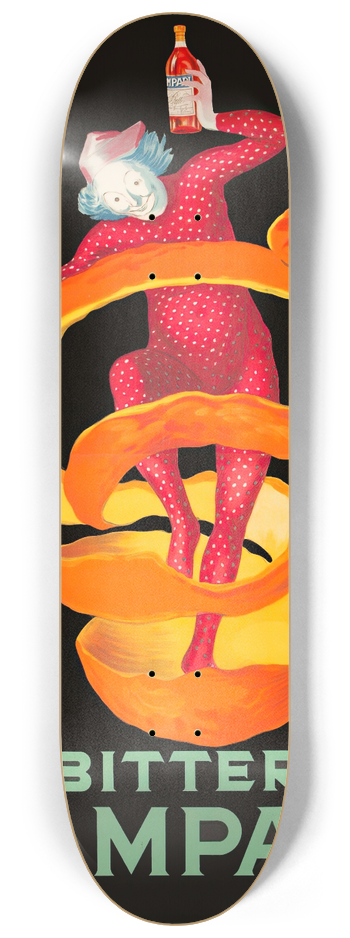 Leonetto Cappiello - Bitter Campari 8.25 inch art skate deck